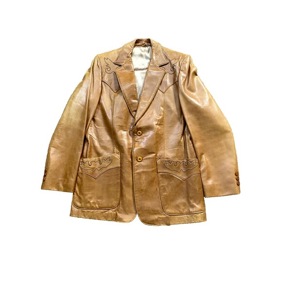 Stetson Leather JacketMens 40 Jacket Classic - Embroidered Vintage